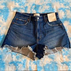 NWT Abercrombie High Rise Denim Shorts